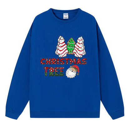 Christmas tree cake Christmas tree print hoodie