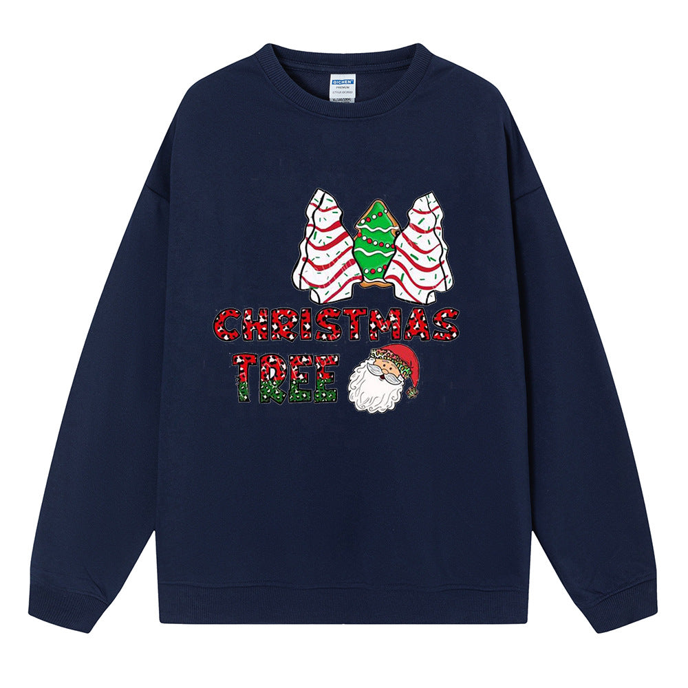 Christmas tree cake Christmas tree print hoodie