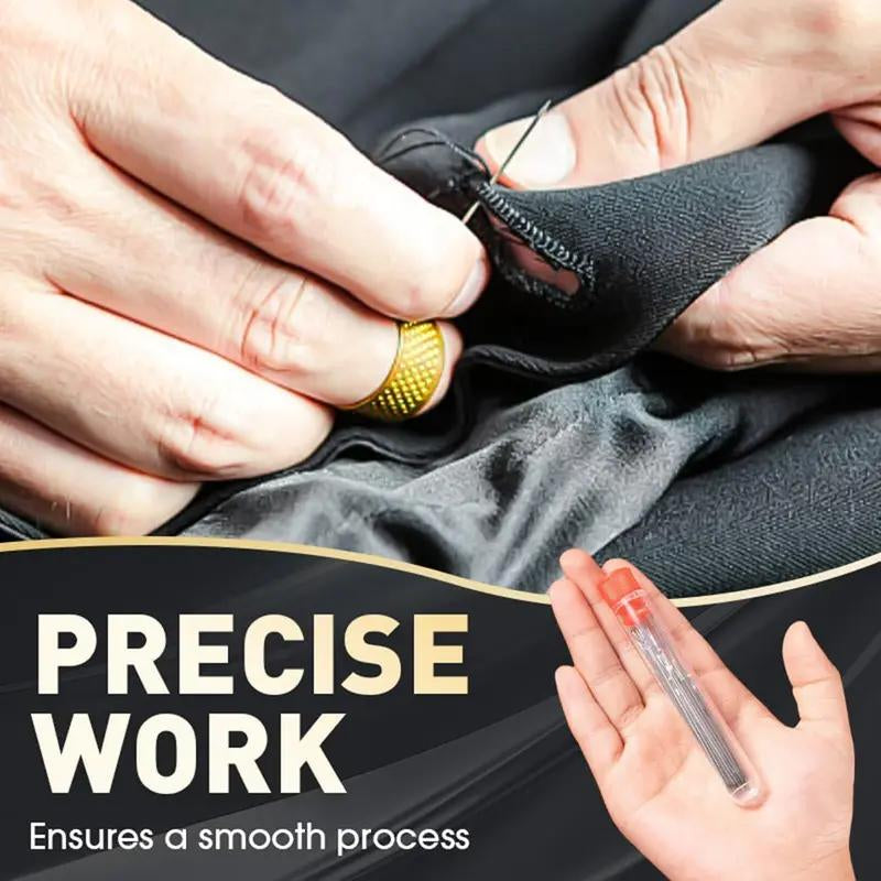 34PCS Big Eye Hand Sewing Needles – Long Thin Steel Needles with Large Eye for Easy Threading, Perfect for Quilting, Embroidery & DIY Crafts