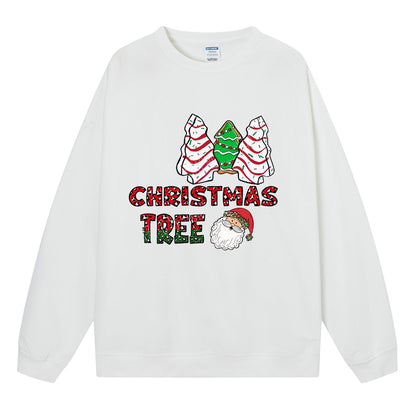 Christmas tree cake Christmas tree print hoodie