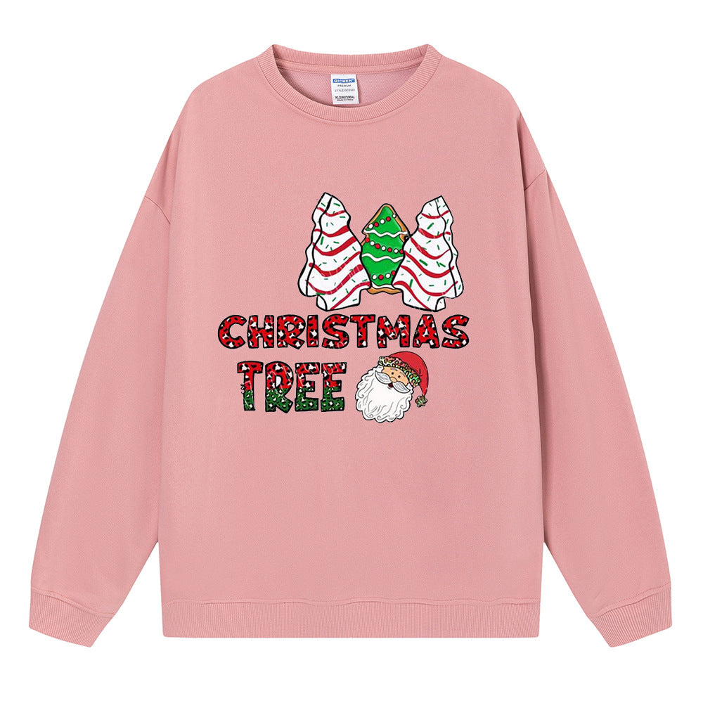 Christmas tree cake Christmas tree print hoodie