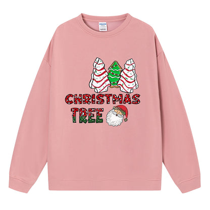 Christmas tree cake Christmas tree print hoodie