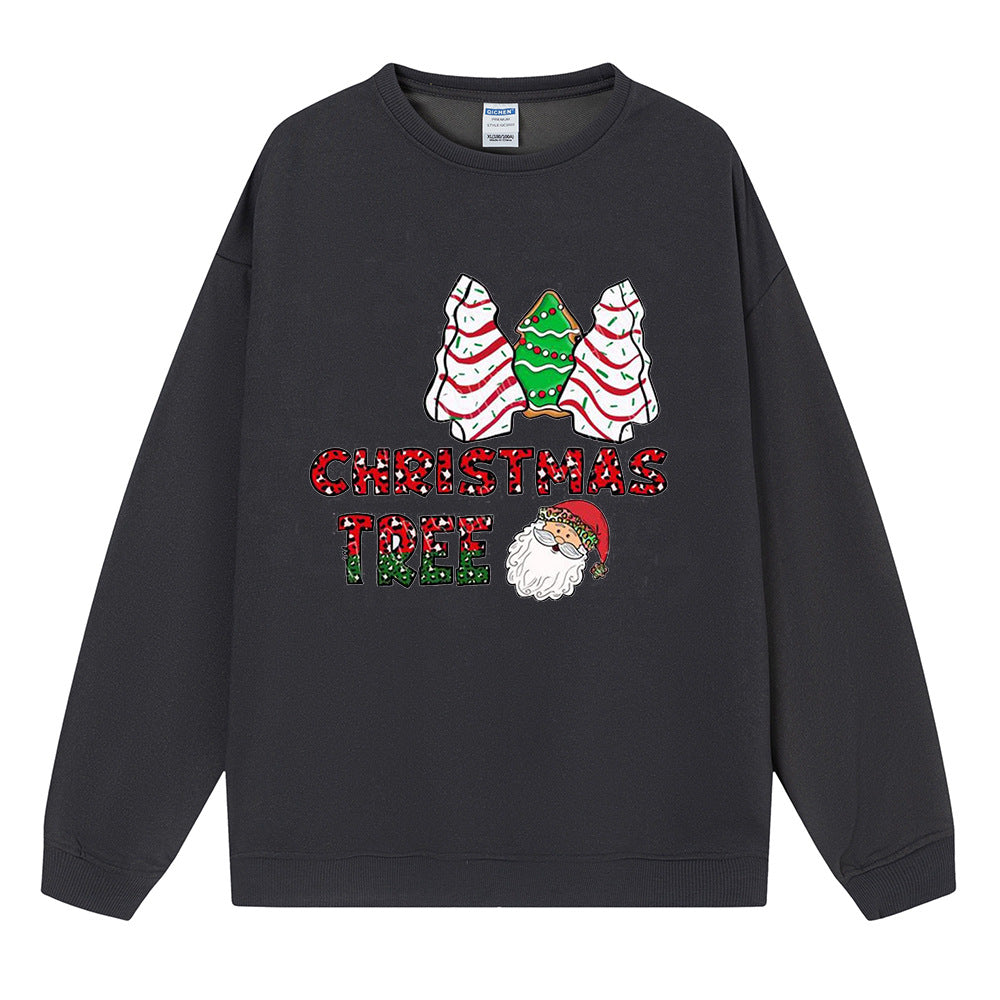 Christmas tree cake Christmas tree print hoodie