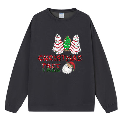 Christmas tree cake Christmas tree print hoodie